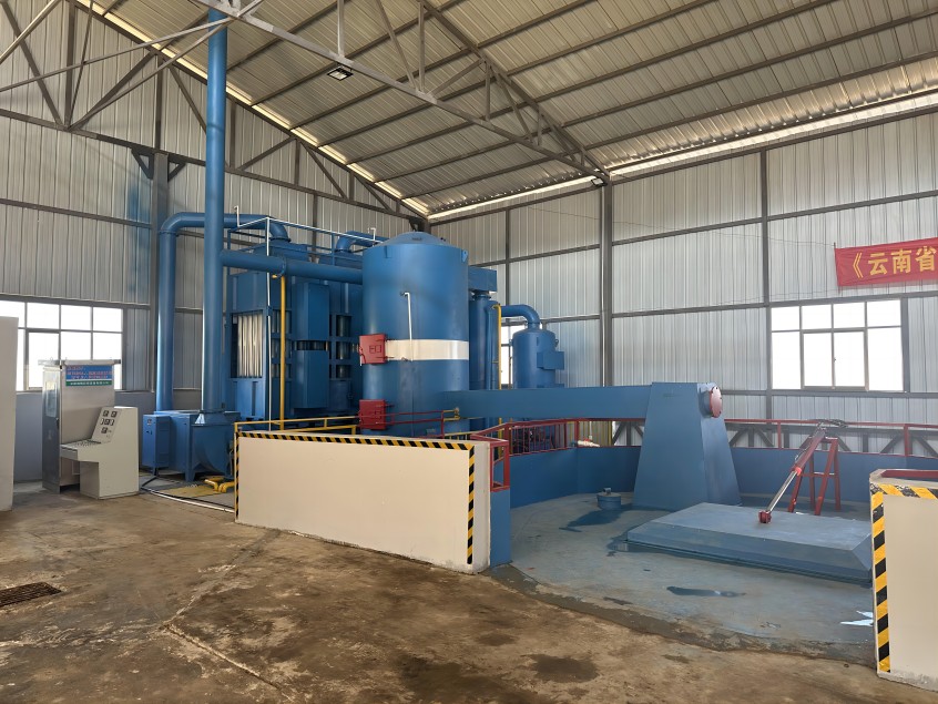 2022年云南省环境卫生行业工作会议与会领导及代表一行莅临我司承建的乌东德镇生活垃圾热解处理站参观考察